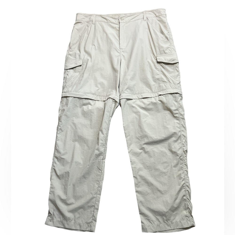 Columbia Men's‎ Tan Lightweight Omni-Shade Convertible PFG Pants Sz. L